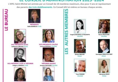 Les membres élus de votre association